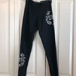 Charcoal Grey Bling cotton leggings